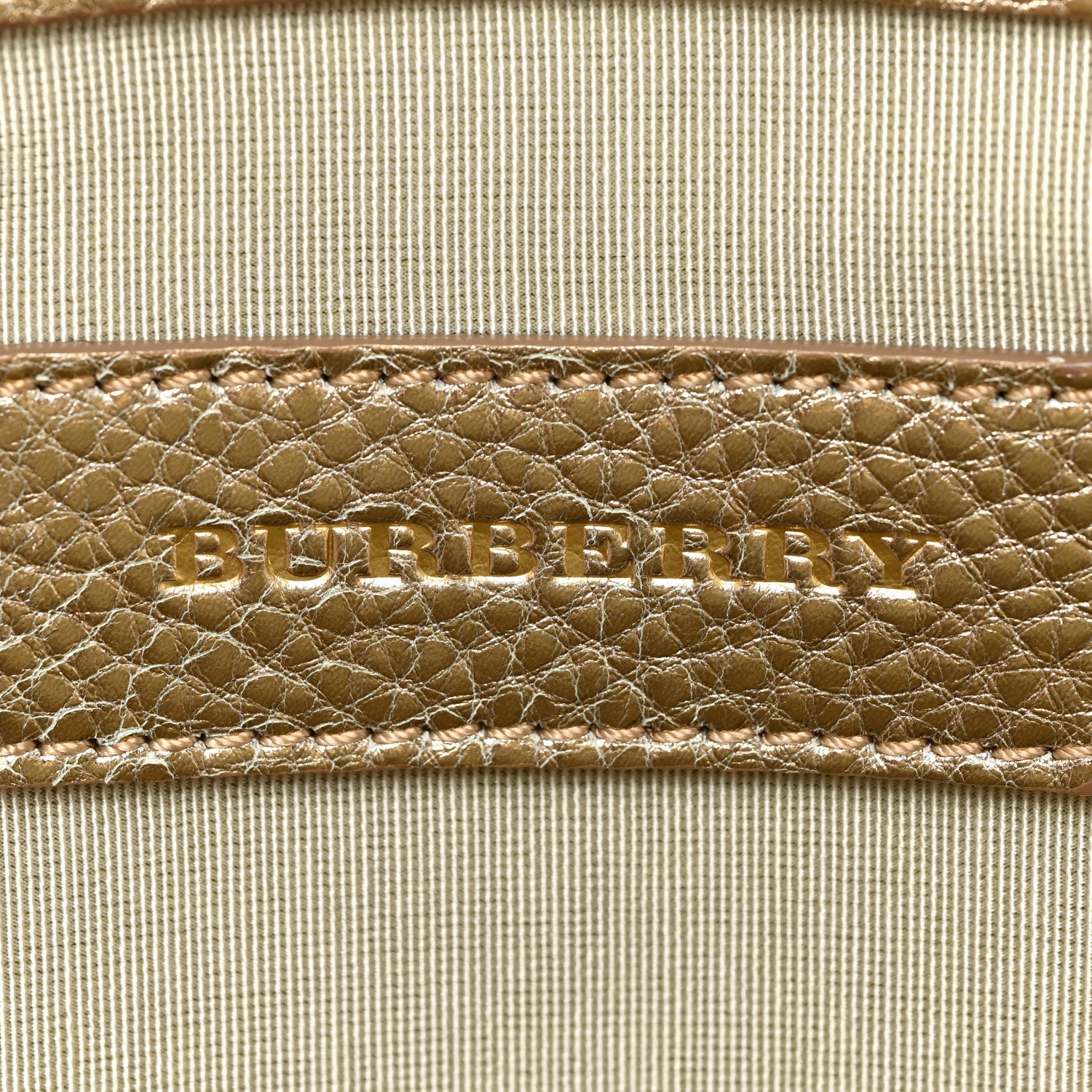 Burberry Prorsum Grainy Calfskin Medium Bloomsbury Gold 6 of 12