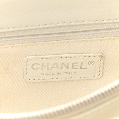 Chanel Caviar Quilted Grand Shopping Tote GST White 6 of 16