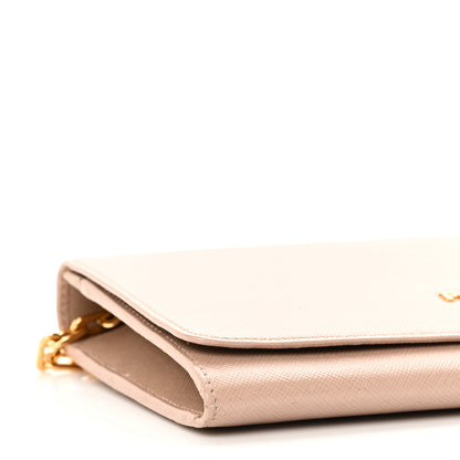 Prada Saffiano Metal Large Chain Wallet Cammeo 8 of 12