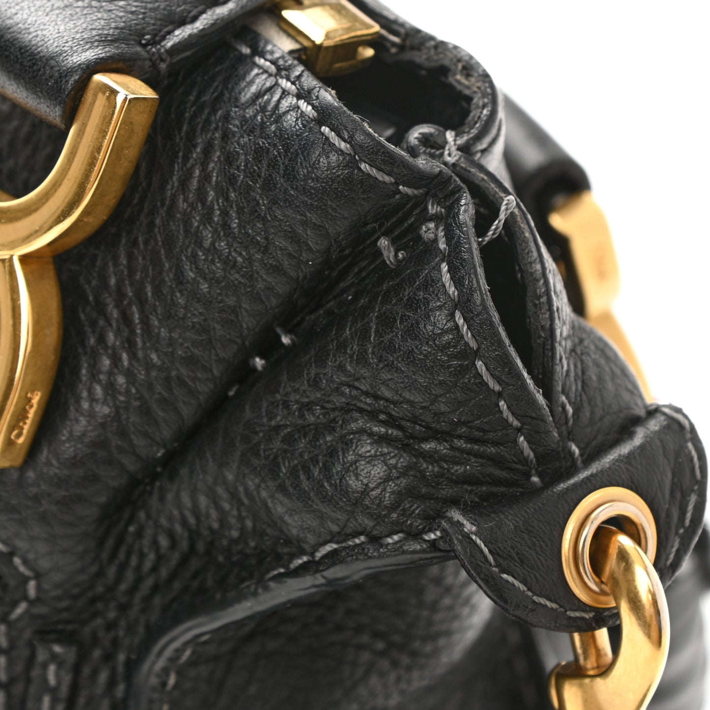 Calfskin Medium Marcie Satchel Black