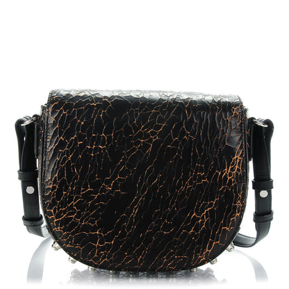 Alexander Wang Cracked Calfskin Lia Sling Black Silver Hardware 1 of 7