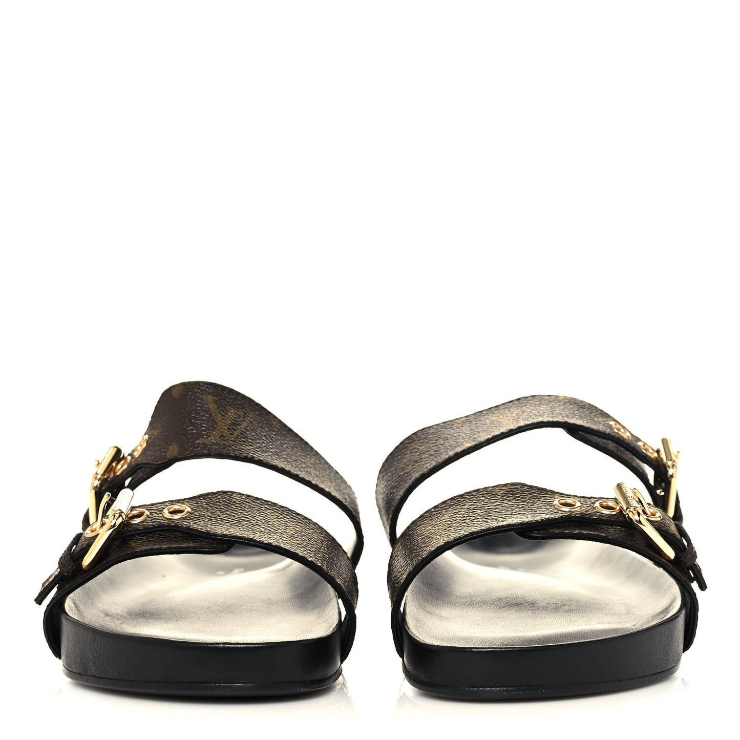 Monogram Bom Dia Mule Sandals 39 Black