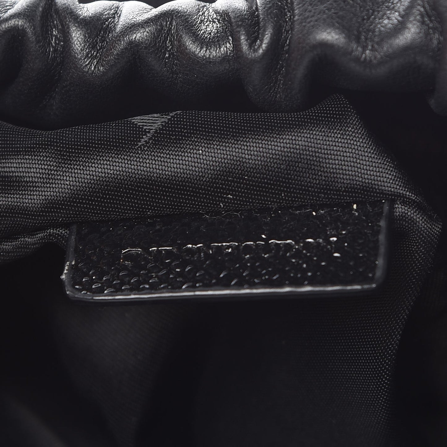 Patent Grained Calfskin Little Crush Black