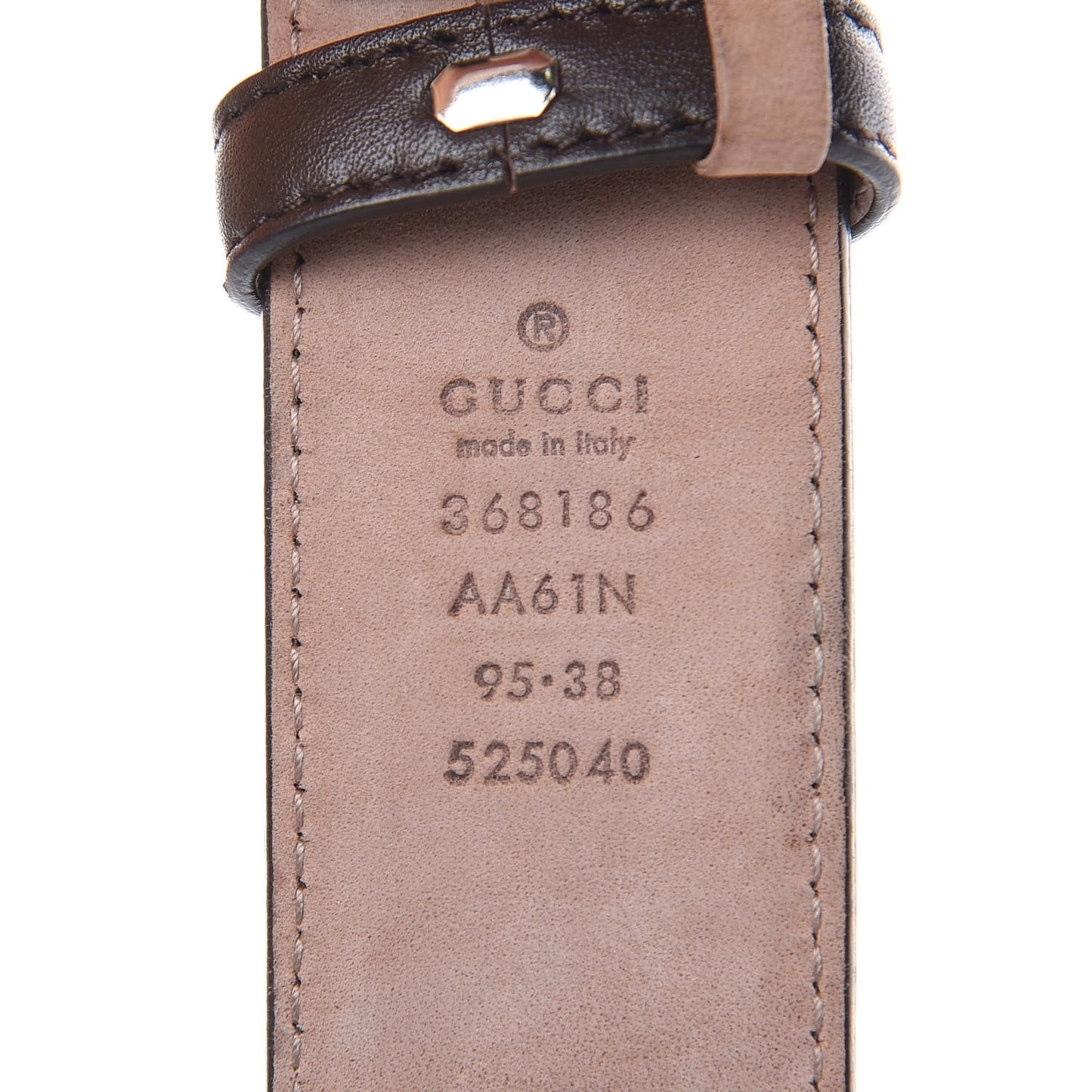 Soft Guccissima Margaux Calfskin Nickel Interlocking G 37mm Belt 95 38 Chocolate