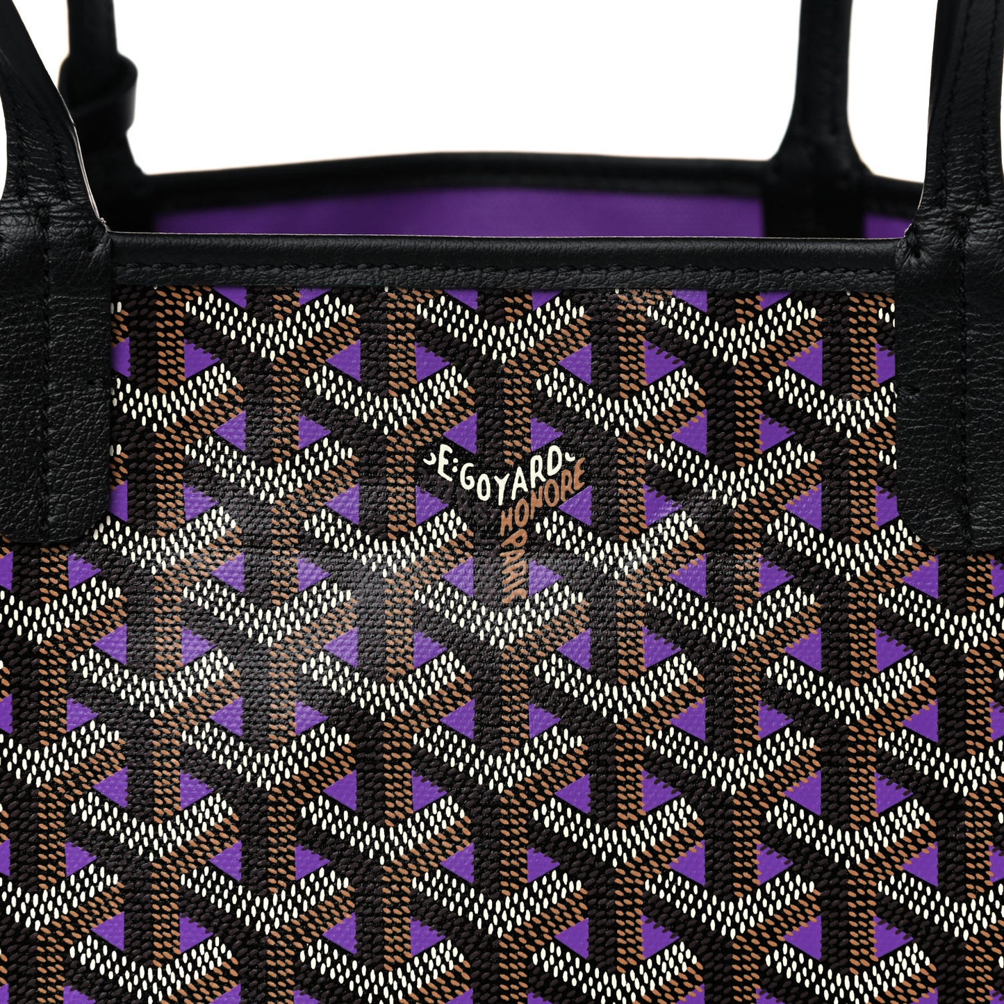 Goyardine Saint Louis Claire Voie PM Black Violet