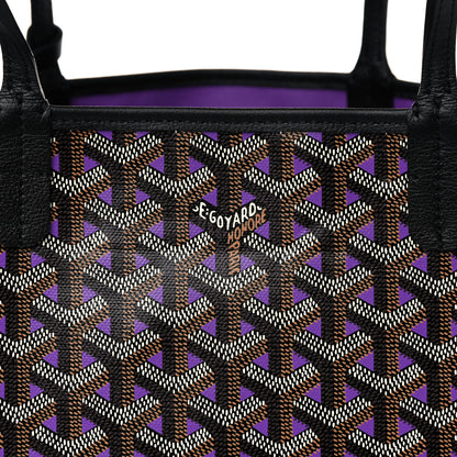 Goyard Goyardine Saint Louis Claire Voie PM Black Violet 7 of 9