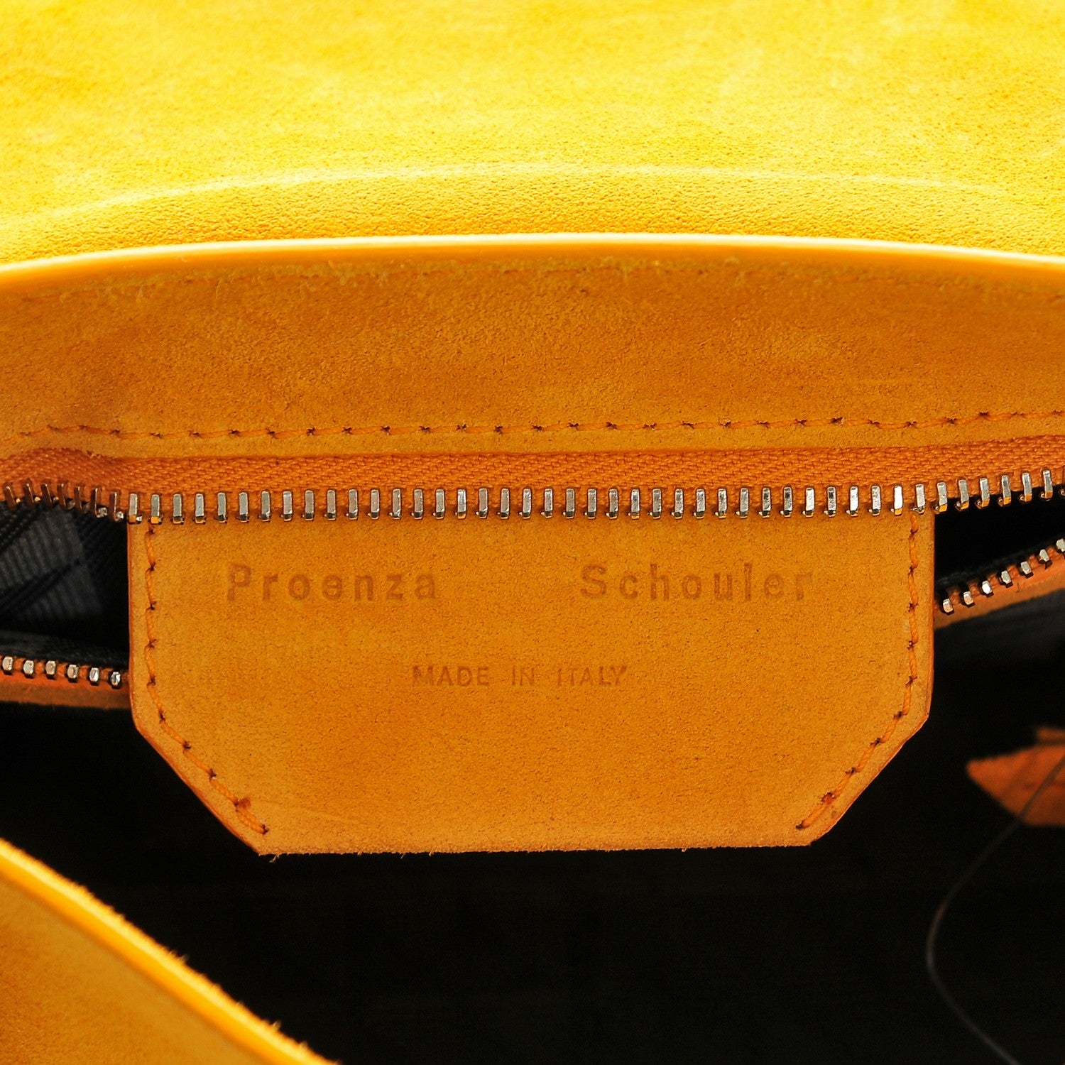 Proenza Schouler Suede PS1 Mini Pouch Messenger Bag Sunflower 6 of 6