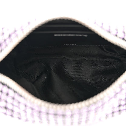 Alexander Wang Mesh Crystal Rhinestone Mini Heiress Pouch Winsome Orchid 5 of 11