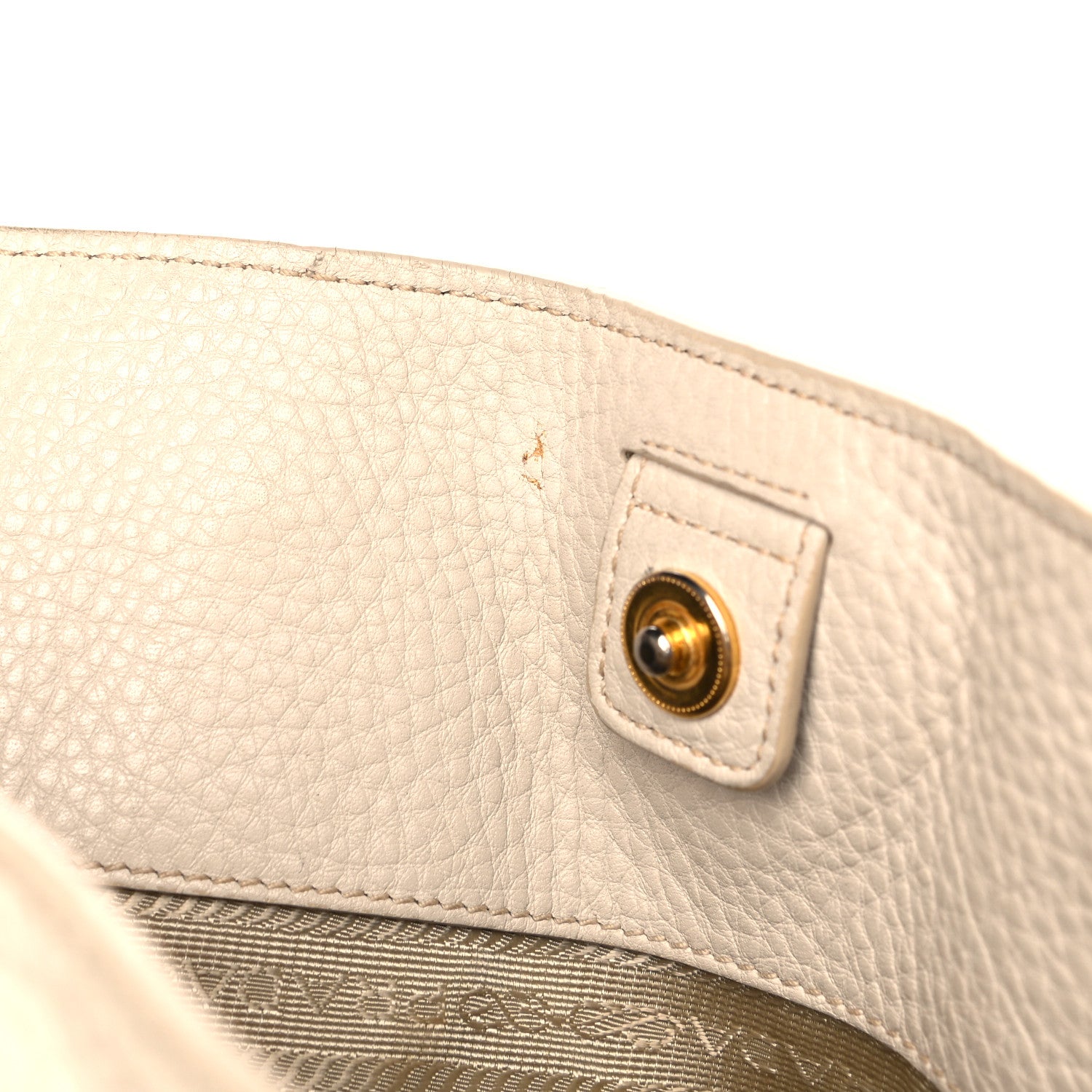 Prada Vitello Daino Tote Sabbia 10 of 20