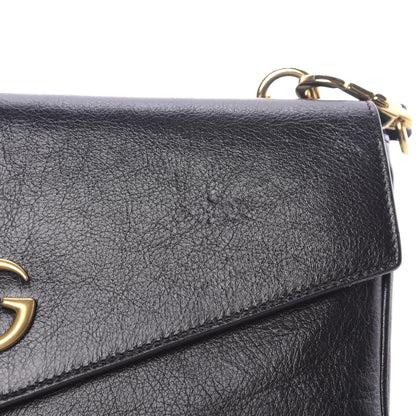 Gucci Calfskin Diagonal GG Medium Thiara Double Envelope Shoulder Bag Emerald Green Black 12 of 14