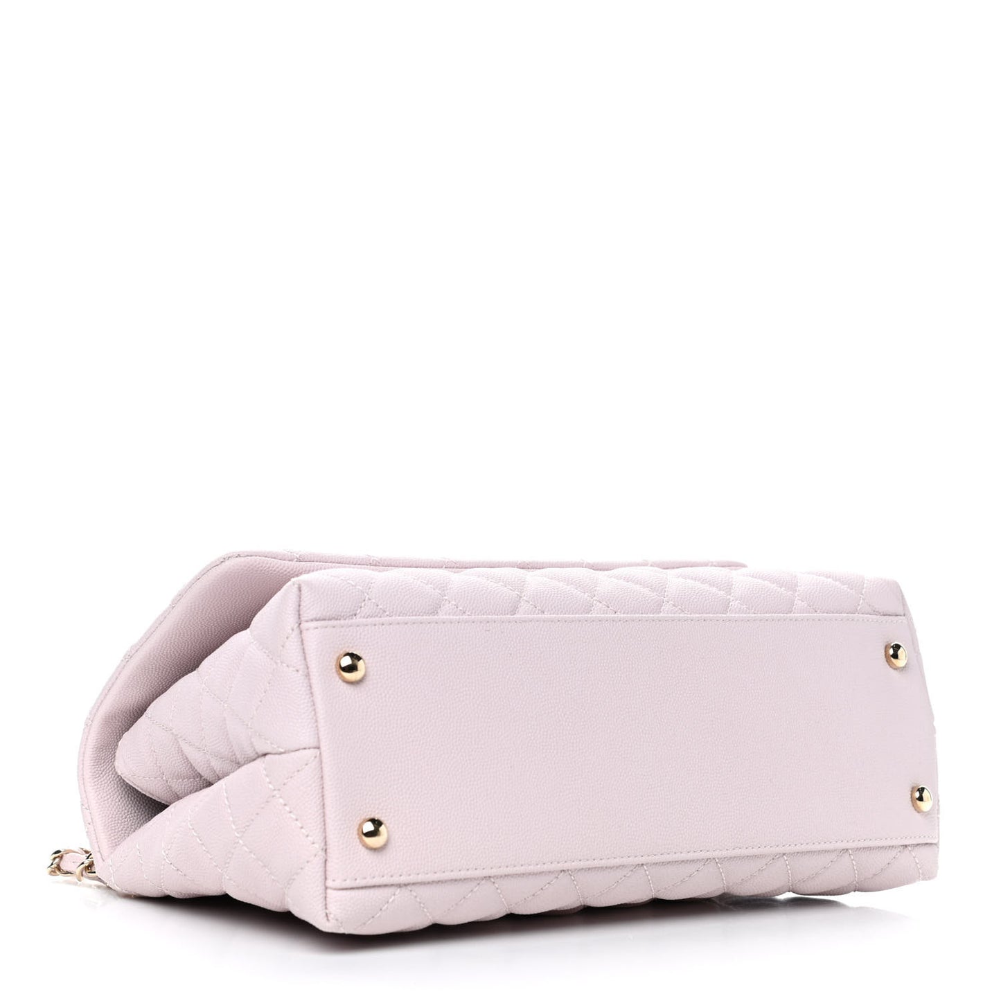 Caviar Quilted Small Coco Handle Flap Lilas Lilac