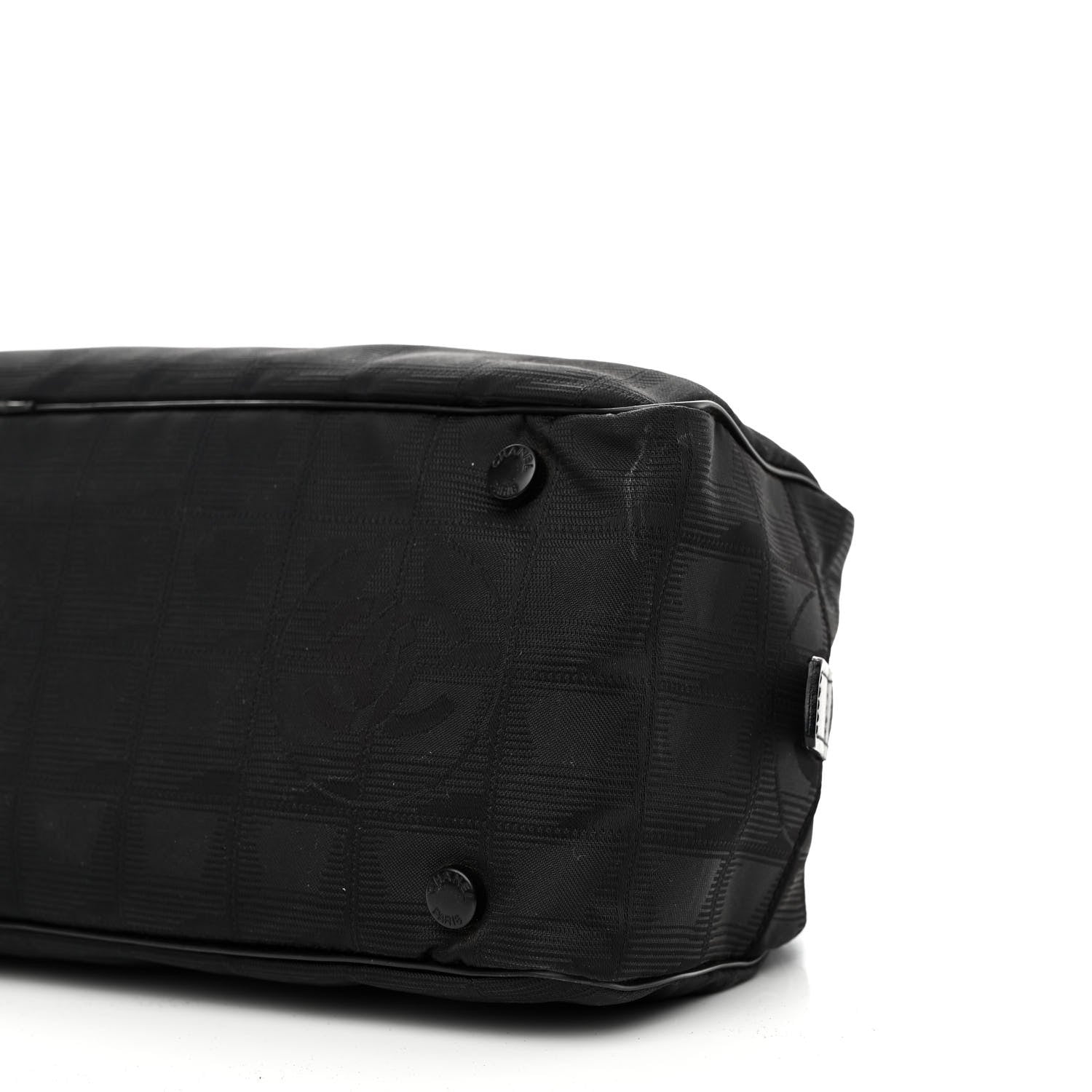 Chanel Nylon Travel Bowler Black 10 of 11