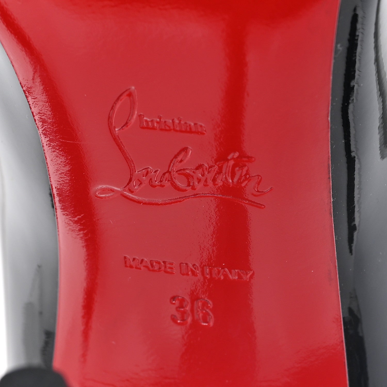 Christian Louboutin Patent Miss Z 100 Pumps 36 Black 7 of 8