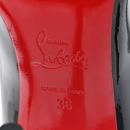 Christian Louboutin Patent Miss Z 100 Pumps 36 Black 7 of 8