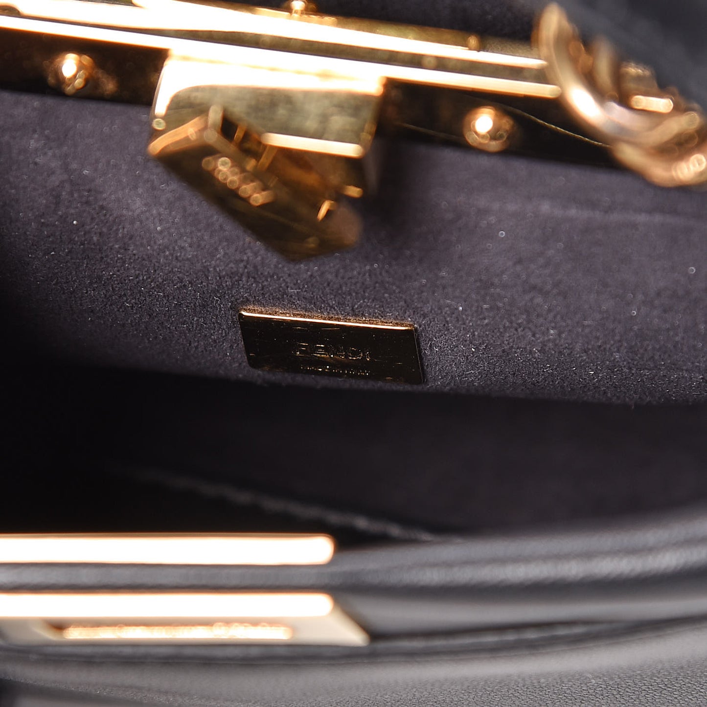 Nappa Micro Peekaboo Iconic Satchel Black