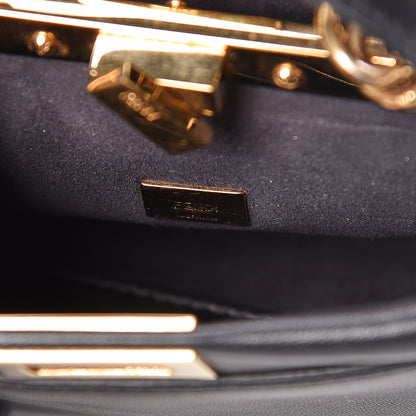 Fendi Nappa Micro Peekaboo Iconic Satchel Black 7 of 10