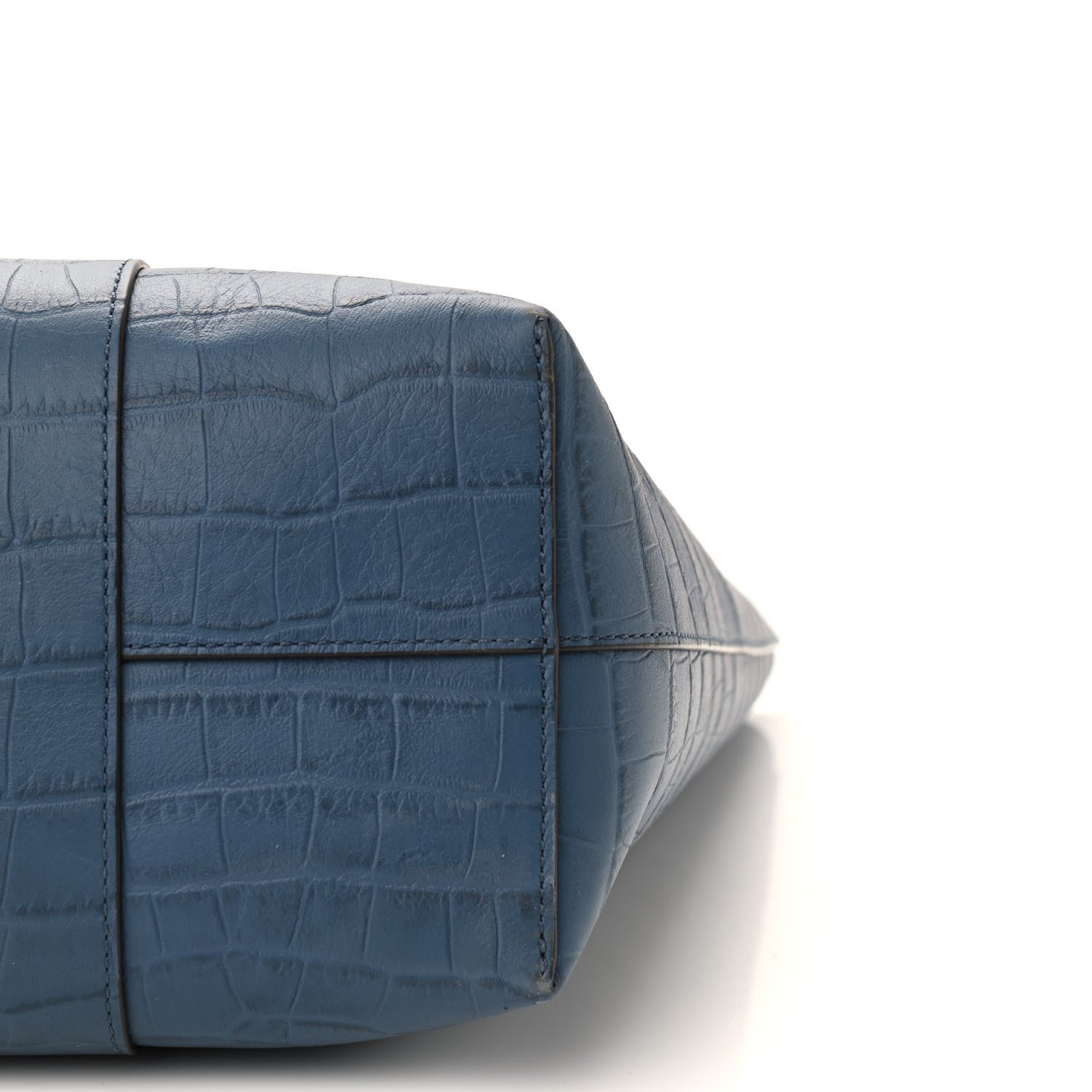 Mulberry Matte Crocodile Embossed Bayswater Tote Pale Navy 8 of 8