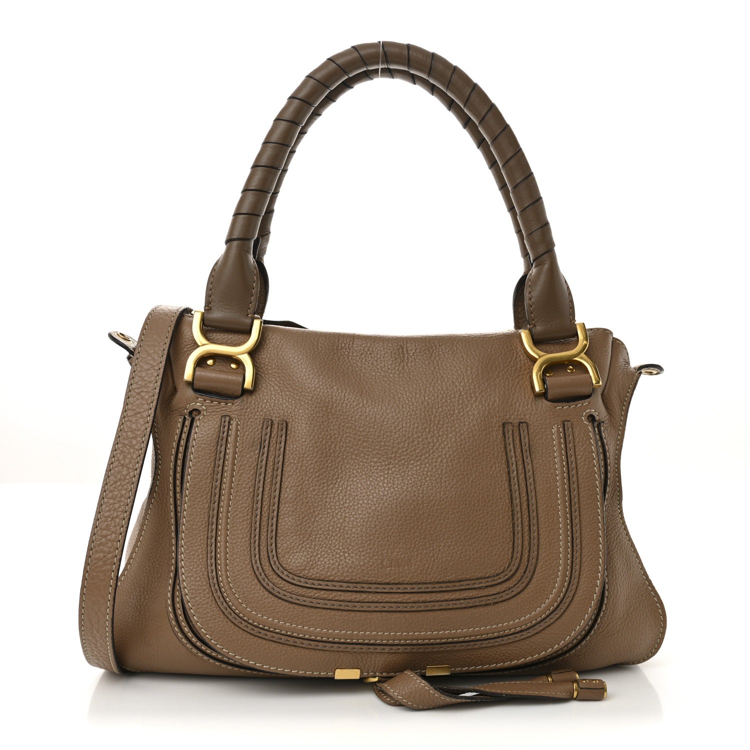 Chloe Calfskin Medium Marcie Satchel Nude 3 of 28
