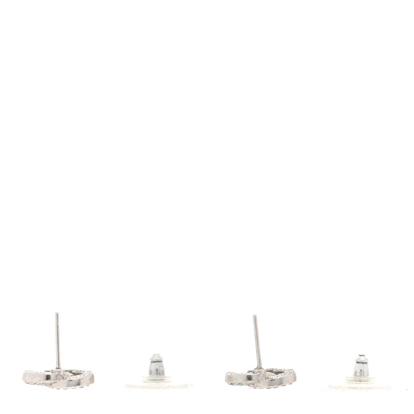 Crystal CC Earrings Silver