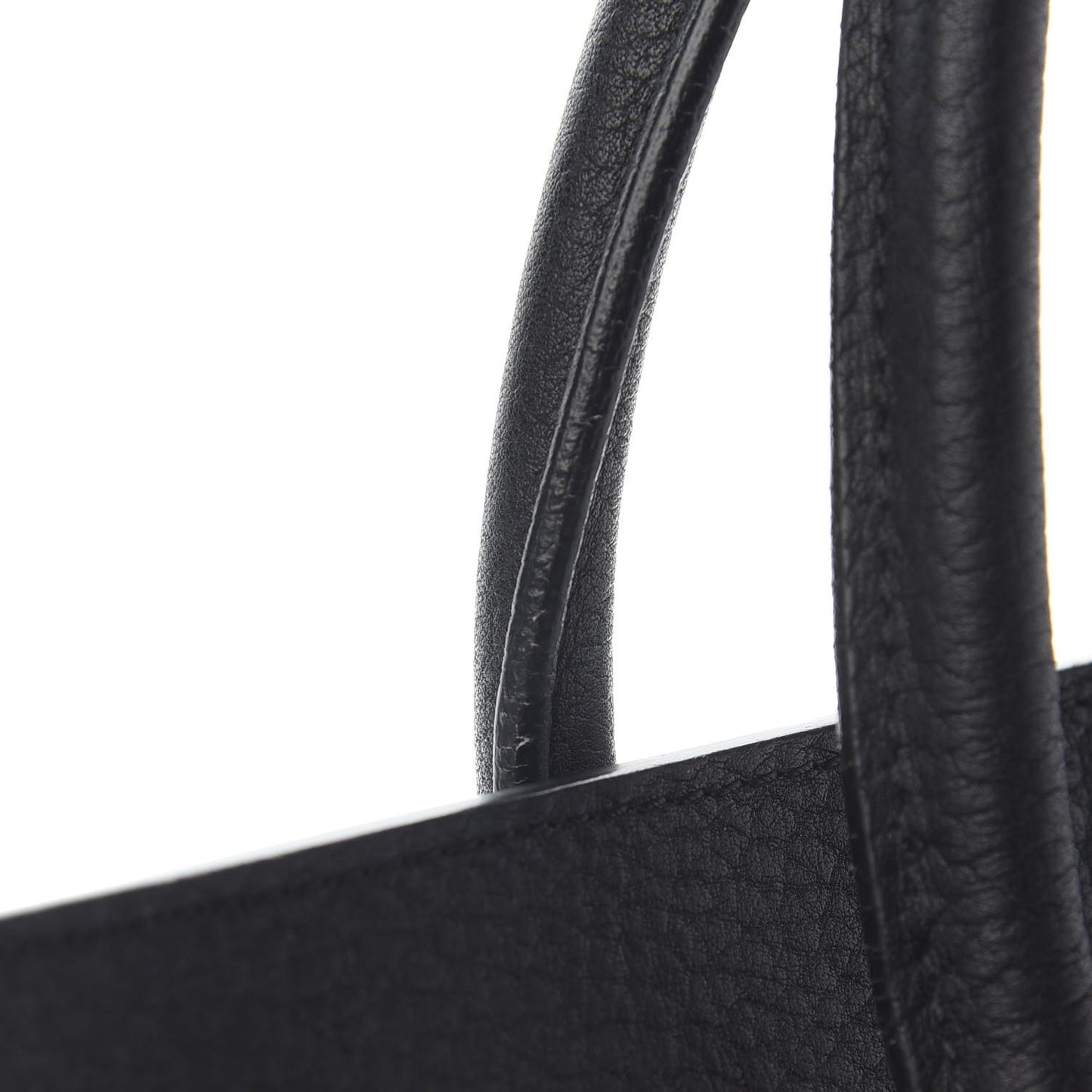 Crisped Calfskin Mini Tie Knot Tote Black