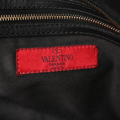 Valentino Garavani Vitello Small Rockstud Double Handle Tote Black 6 of 9