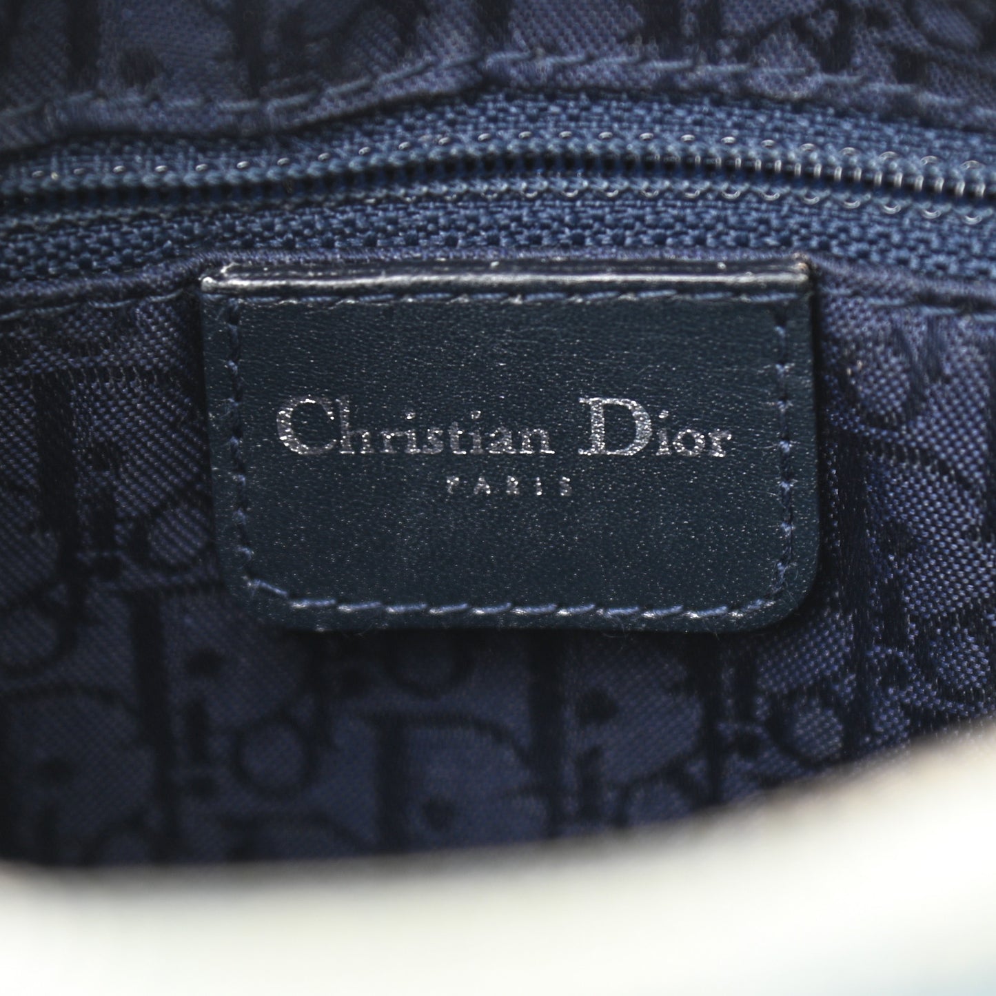 Denim Cannage Medium Lady Dior Light Blue