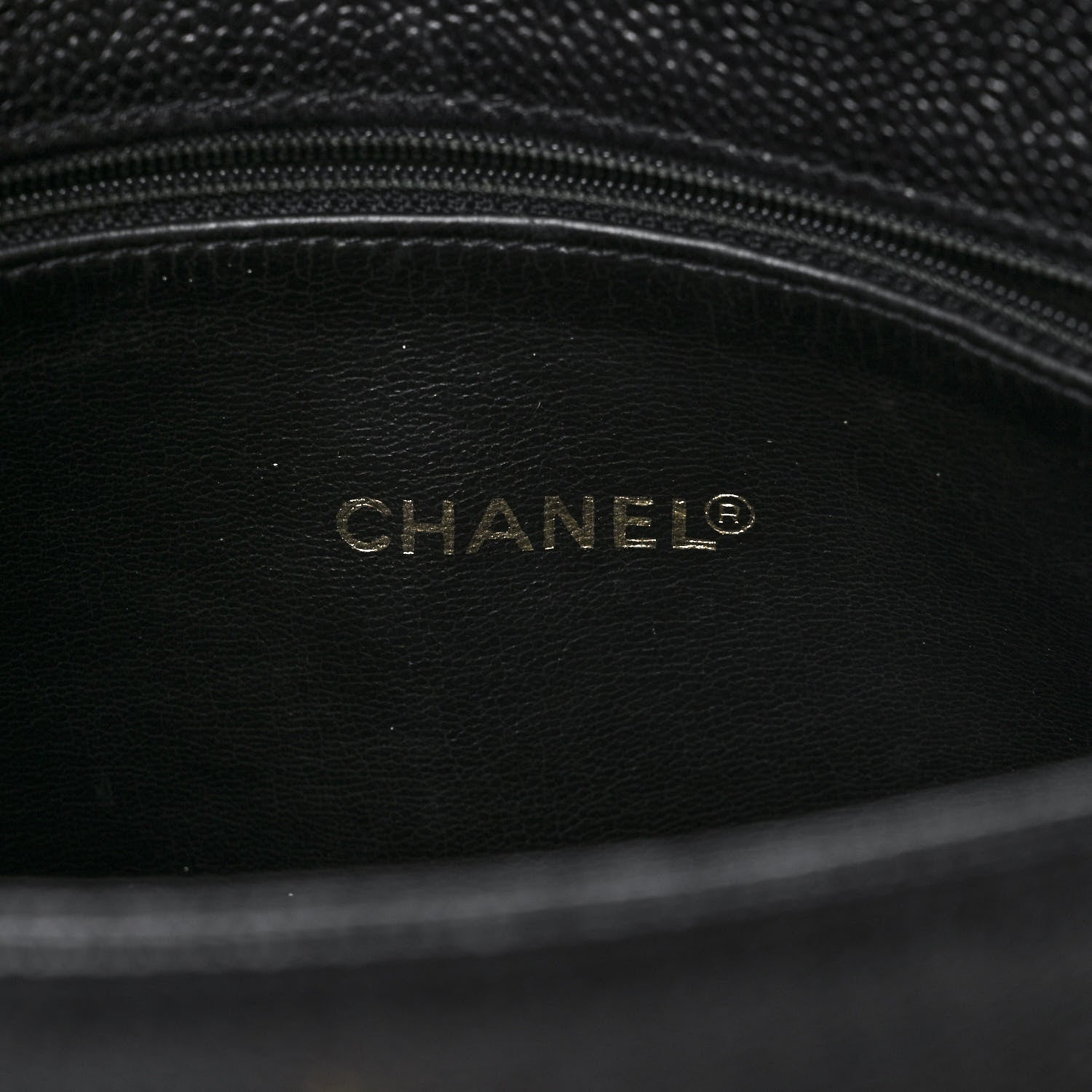 Chanel Caviar CC Shopper Tote Black 6 of 10