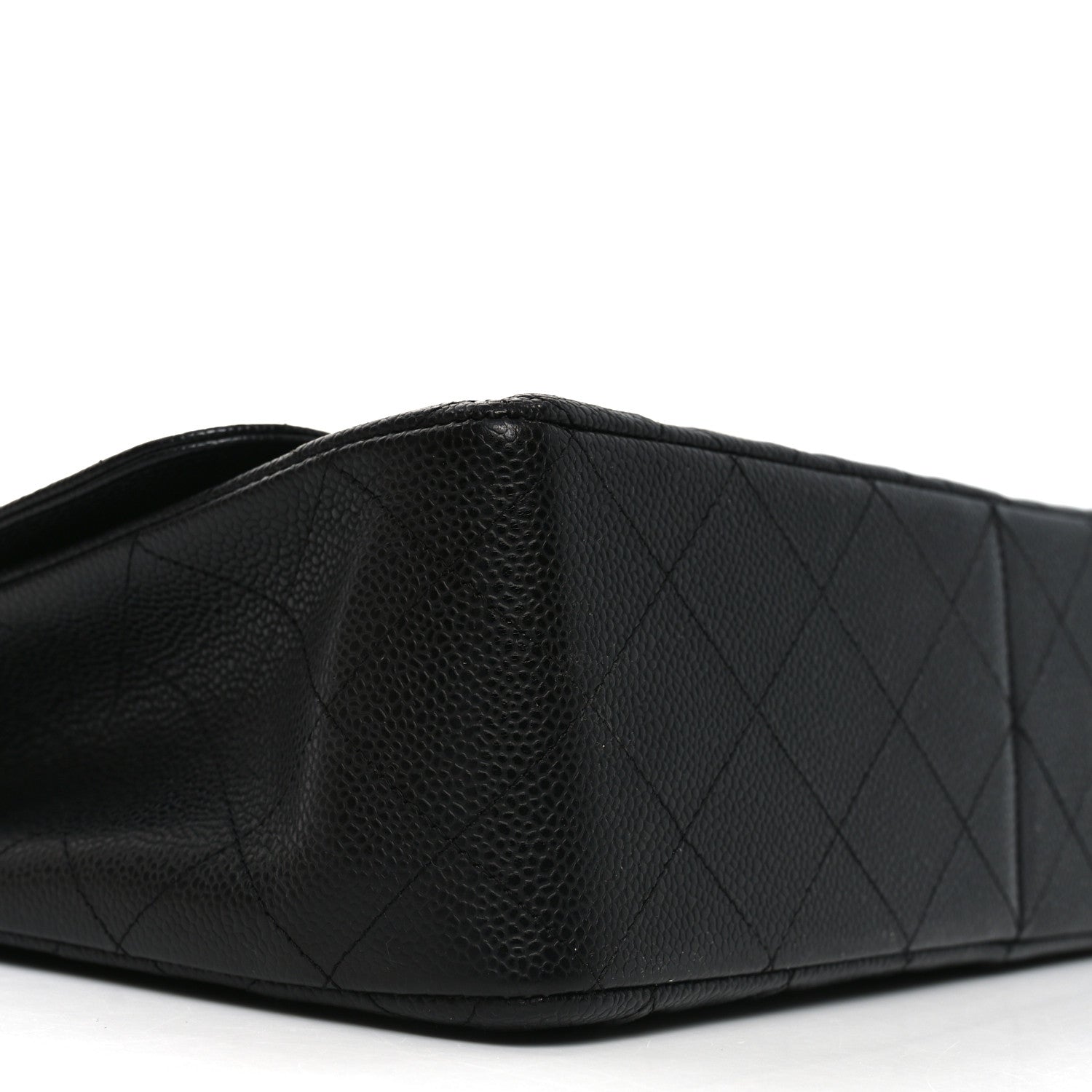 Chanel Caviar Quilted Jumbo Single Flap Black 9 of 10
