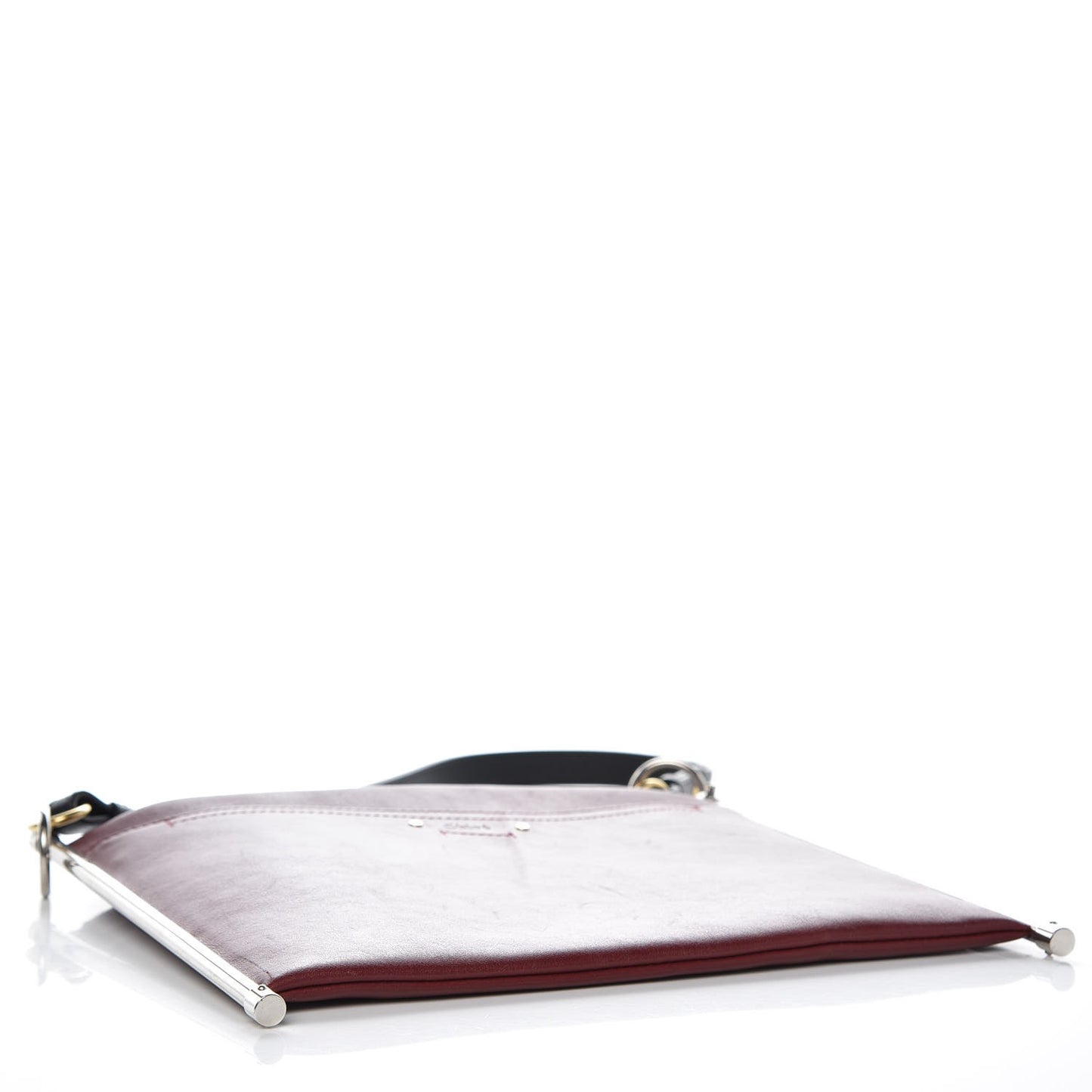 Smooth Calfskin Medium Roy Clutch Plum Purple