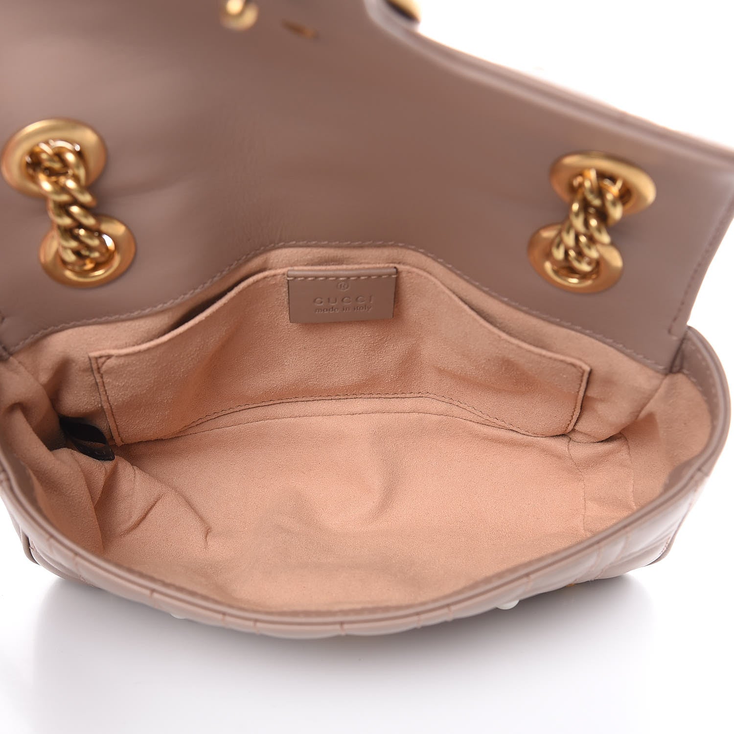 Gucci Calfskin Matelasse Studded Mini Pearly GG Marmont Shoulder Bag Porcelain Rose 5 of 9