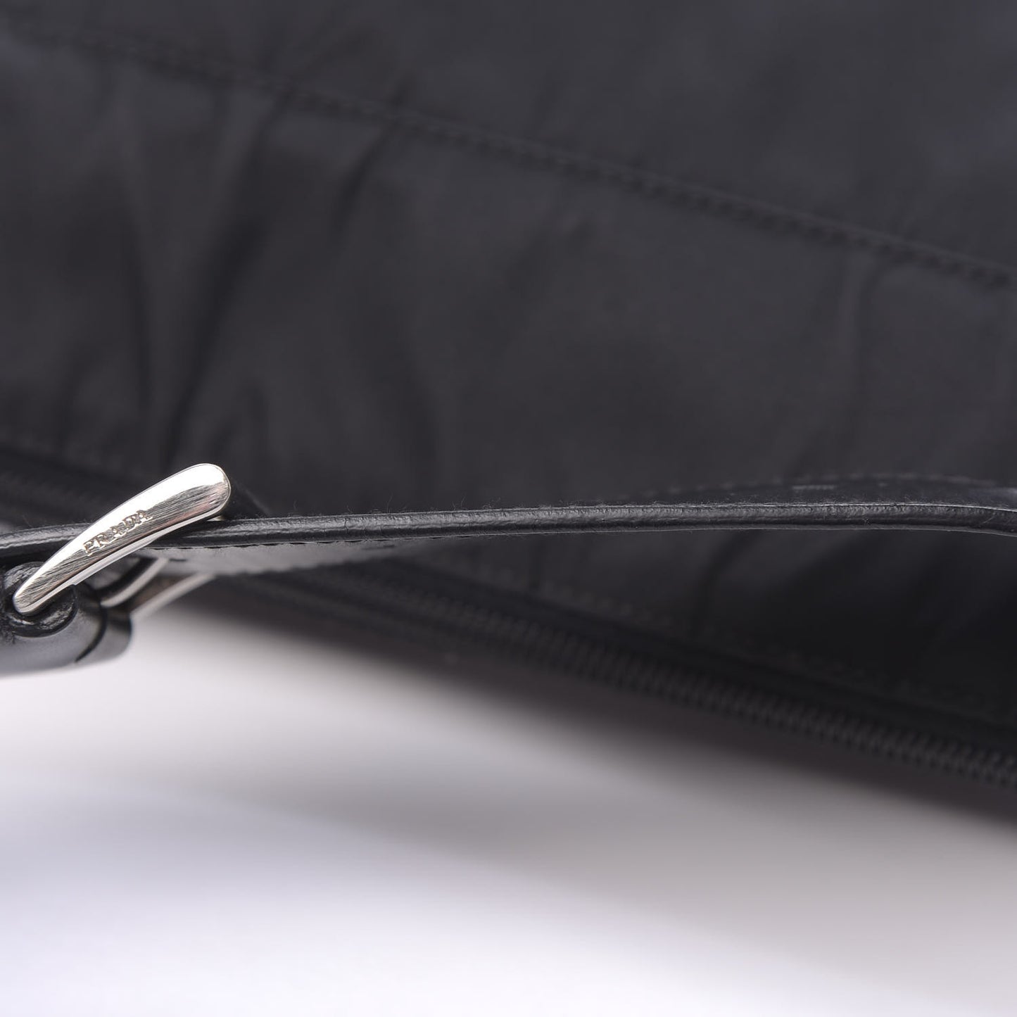 Tessuto Nylon Saffiano Belt Bag Black