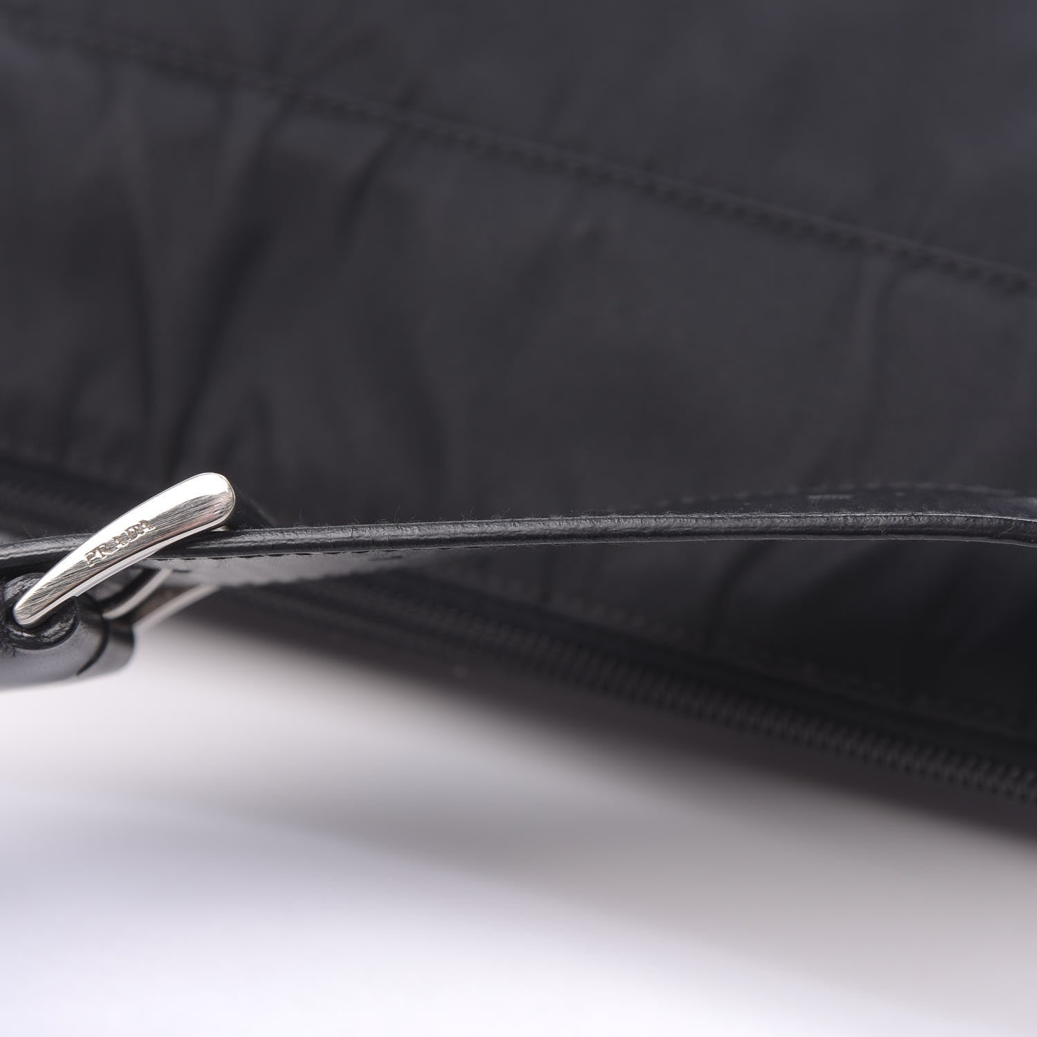 Prada Tessuto Nylon Saffiano Belt Bag Black 11 of 12