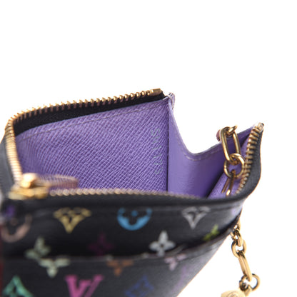 Louis Vuitton Monogram Multicolor Key Pouch Black Grenade 7 of 7
