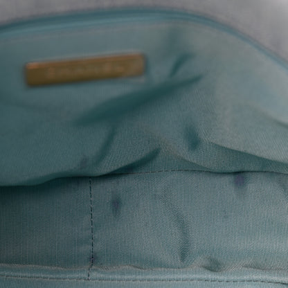 Chanel Denim Quilted Large Chanel 19 Flap Neon Blue 8 of 11