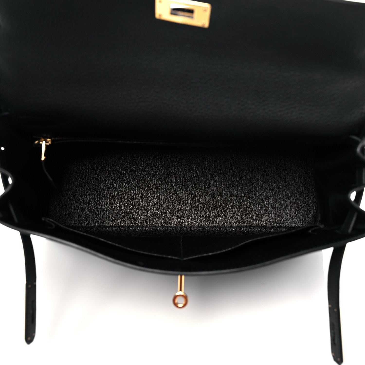 Hermes Togo Matte Alligator Kelly Retourne Touch 32 Black 5 of 10