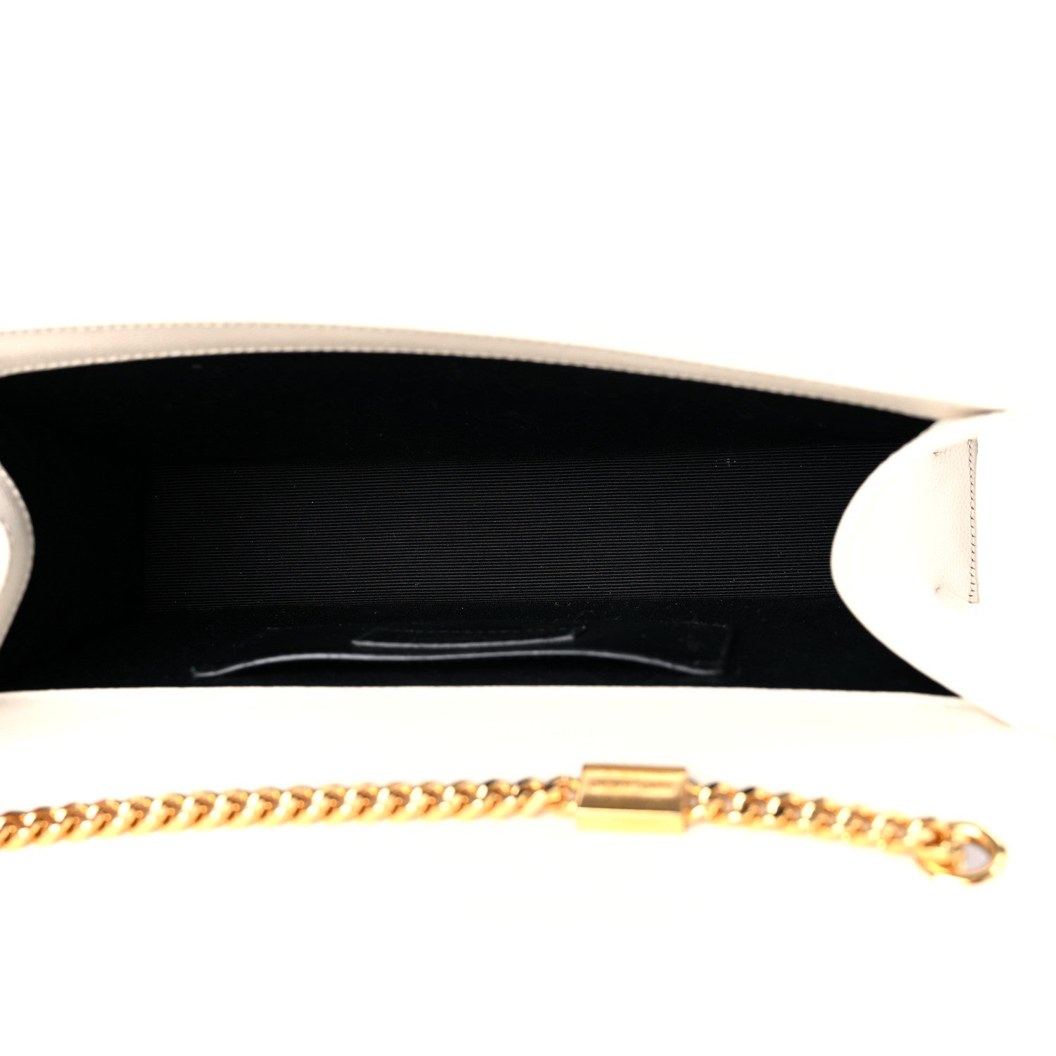 Saint Laurent Grain De Poudre Small Monogram Kate Satchel Crema Soft 5 of 13
