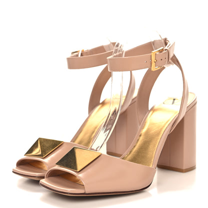 Valentino Garavani Calfskin One Stud Ankle Strap 90mm Sandals 41 Poudre 4 of 9