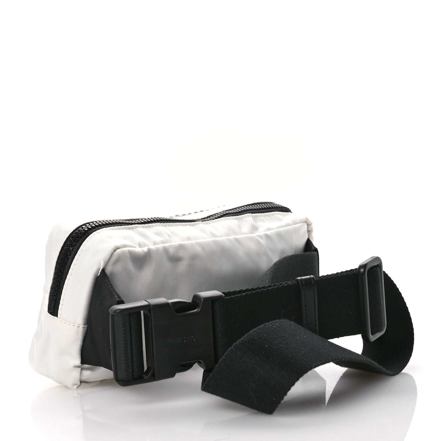 Versace Nylon Logo Two Tone Belt Bag White 3 of 10