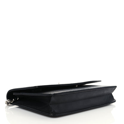 Chanel Caviar Timeless CC Wallet On Chain WOC Black 4 of 9