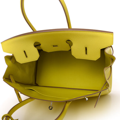 Hermes Epsom Birkin 35 Lime 5 of 11