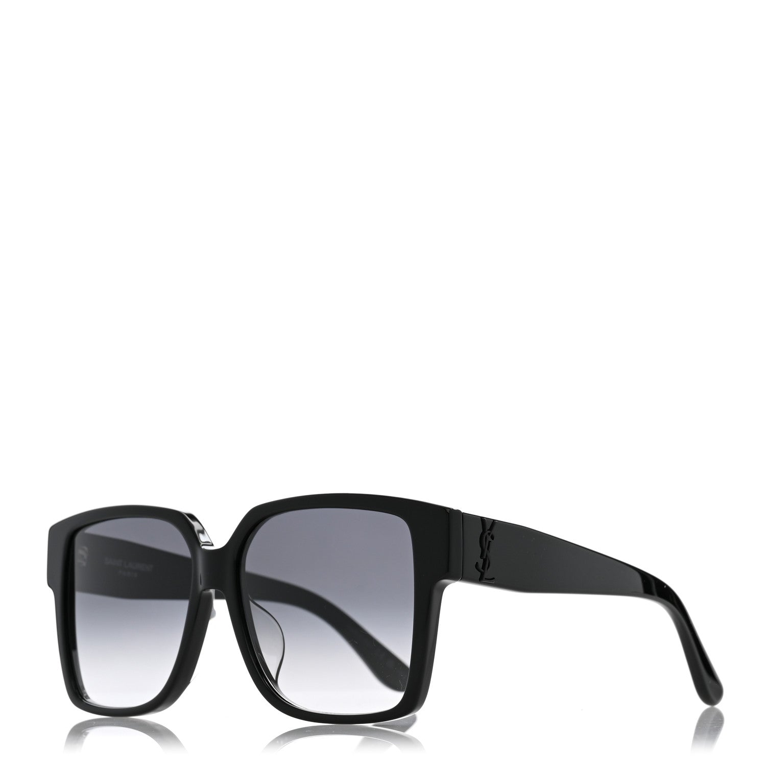 Saint Laurent Acetate Square Sunglasses SL M9F Black 1 of 7