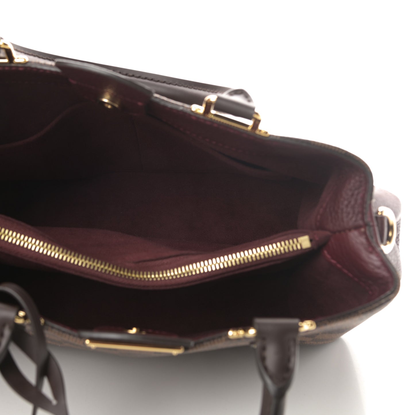 Damier Ebene Cuir Taurillon Brittany Bordeaux