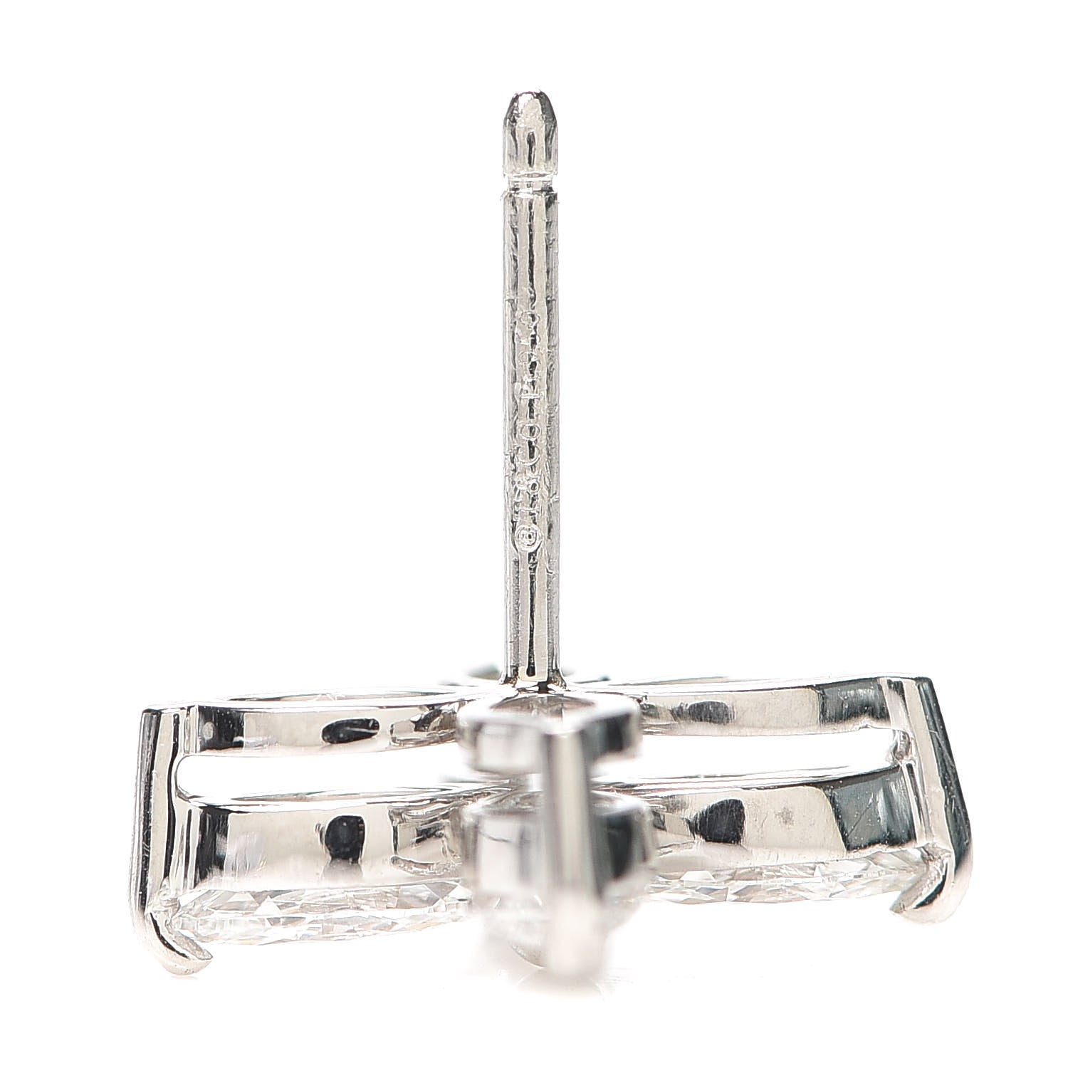 Tiffany Platinum Diamond Large Victoria Earrings 4 of 5