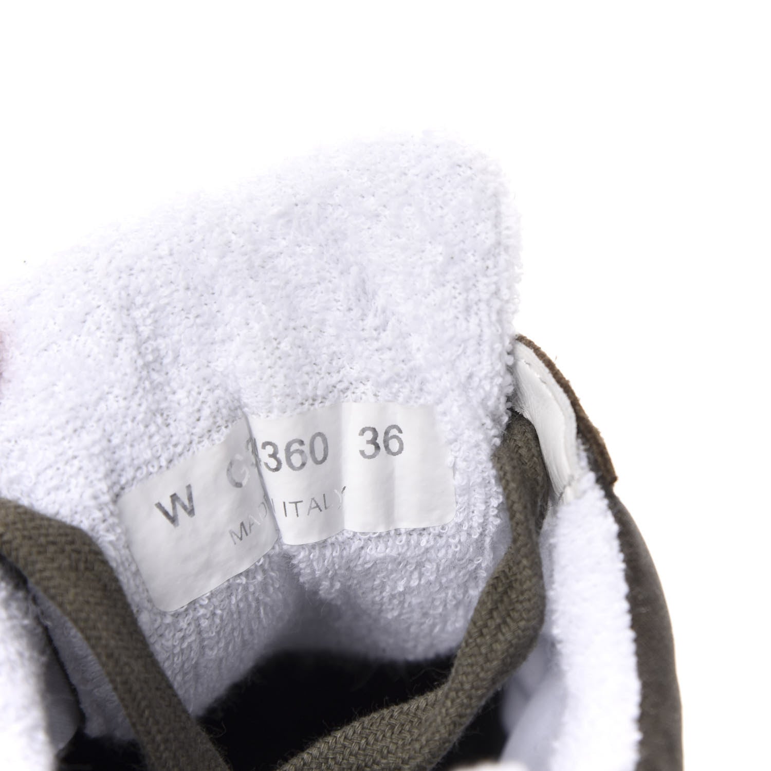 Chanel Fabric Calfskin Suede CC Womens Sneakers 36 Dark Green 9 of 9