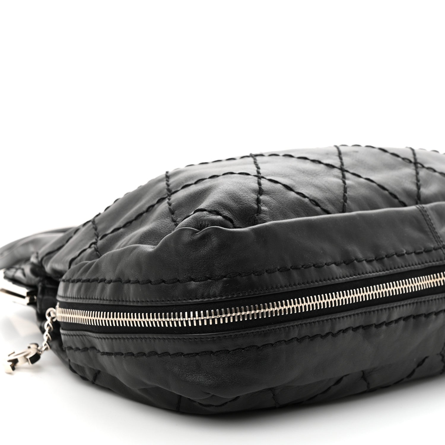 Chanel Calfskin Stitched Expandable Frame Bag Black 9 of 10