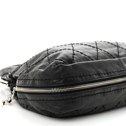 Chanel Calfskin Stitched Expandable Frame Bag Black 9 of 10
