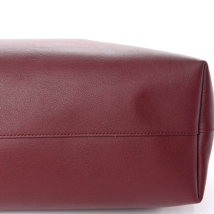Saint Laurent Calfskin Large Shopping Tote Bordeaux 12 of 13