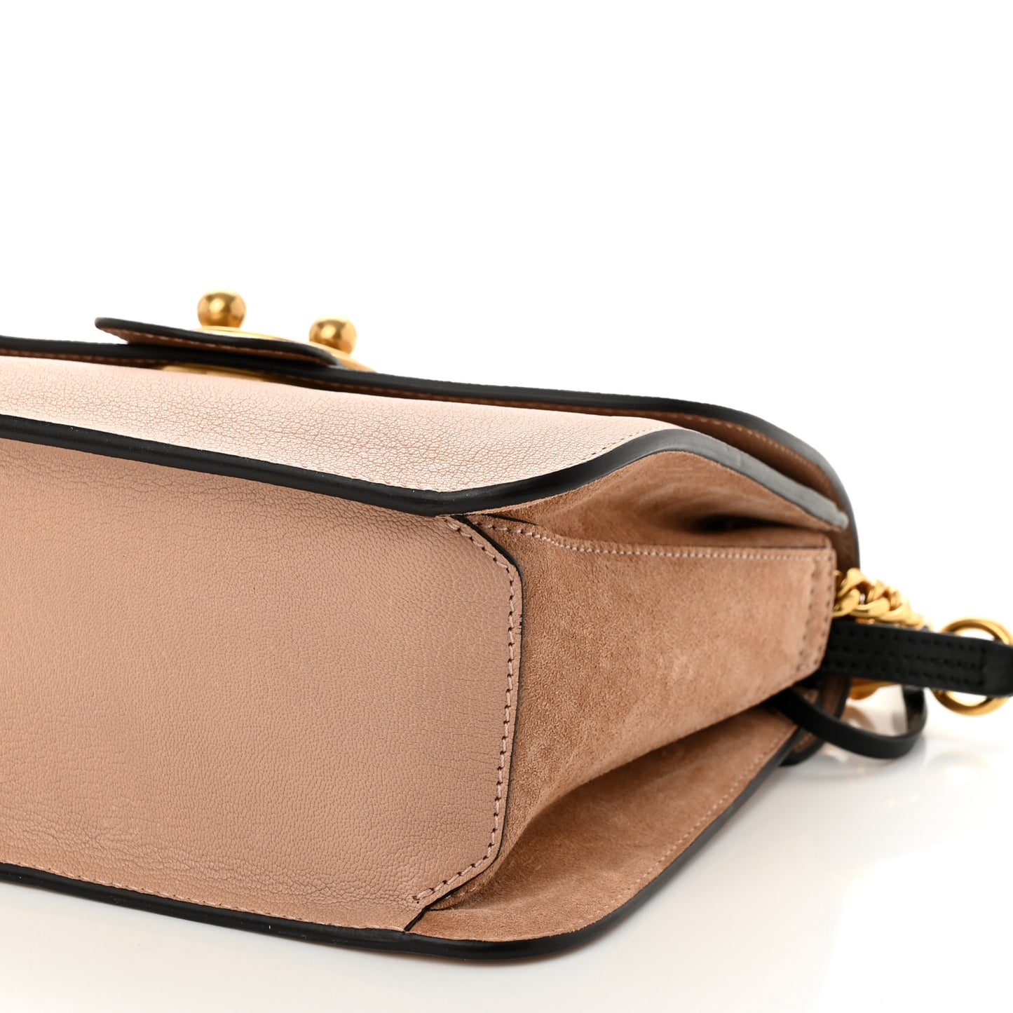 Goatskin Medium Mily Shoulder Bag Biscotti Beige