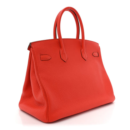 Hermes Togo BIRKIN 35 Capucine 3 of 13