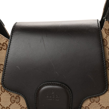 Gucci Monogram Margaux Calfskin Medium Emily Hobo Beige Ebony Cocoa 10 of 11